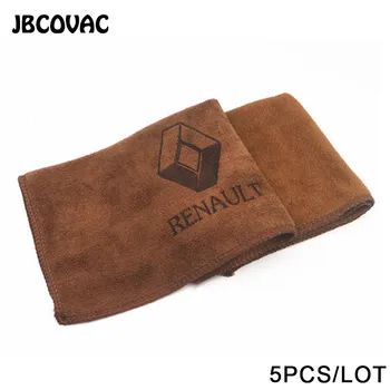 

5pcs 30*30CM Car Wash Cleaning Towels Accessories For Renault Megane 2 3 Duster Logan Clio Captur Car Styling Universal Stickers