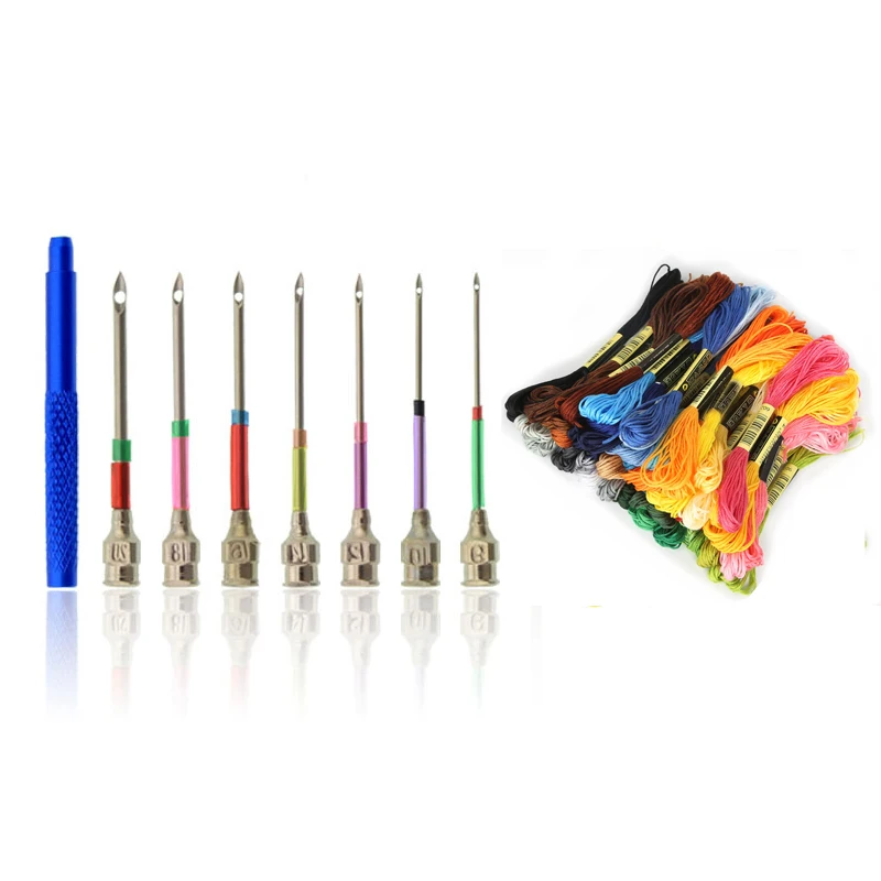 Набор иголок для вышивки инструменты крестом спицы вязания крючком с 24