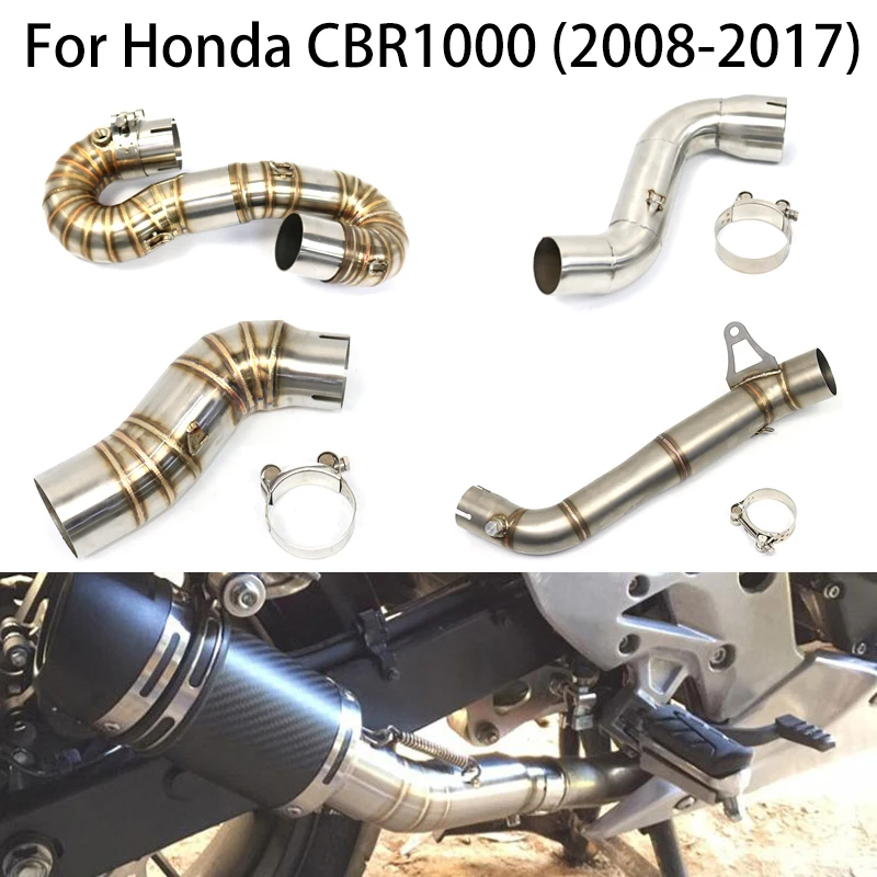 

Обновление для HONDA CBR1000 2008-2017 выхлопная труба мотоцикла средней длины Delet Catalyst Escape, модифицированные аксессуары