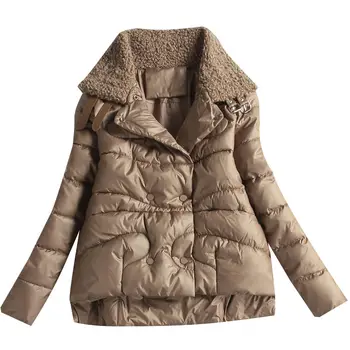 

Women's Cotton-Padded Short Coat Women Jacket 2020 Winter New Warm Padded Collar Cotton Coat Woman Clothing