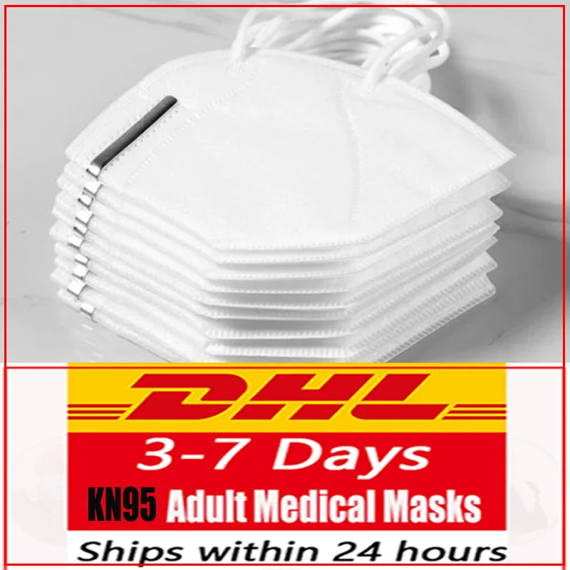 

10 Pcs KN95 Face Masks Dust Respirator KN95 Masks Adaptable Against Pollution Breathable Mask