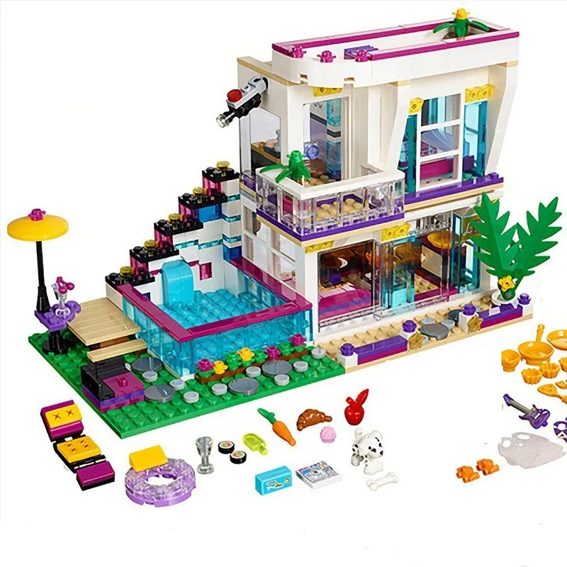

37035 Star Livi's House Building Compatible Legoinglys Friend For Girls figures Bricks Educational Toys for childre 760PCS