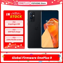 Global Firmware OnePlus 9 5G Mobile Phone 6.55 inch 120Hz AMOLED Snapdragon 888 Octa Core 65W Flash Charge 48MP Camera