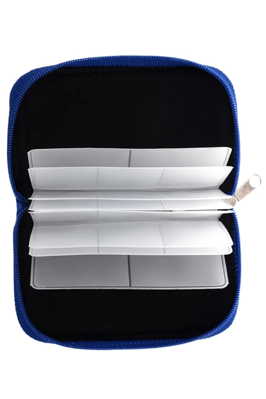 Чехол, сумка, чехол, сумка для 22 карт памяти mini SD XD blue