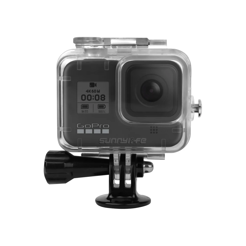 60 м водонепроницаемый чехол для Gopro Hero 8 Черный Защитный чехол для дайвинга для GoPro 8 экшн-камера красный фильтр аксессуары