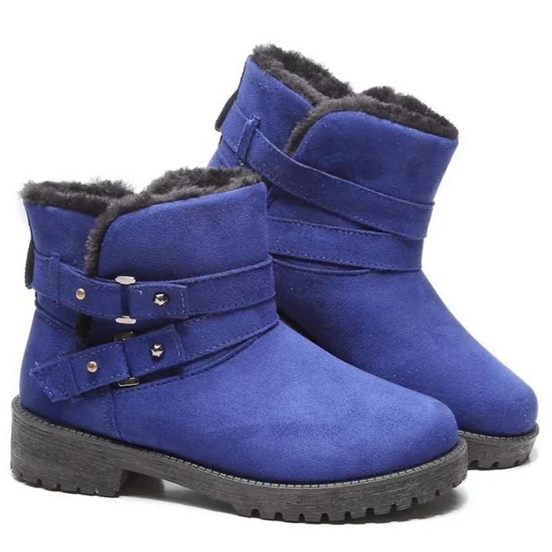 Women Boots Snow Keep Warm Women's Shoes Casual Fashion Suede Winter Boots Female Slip On New Brand Woman Shoes Chaussure Femme