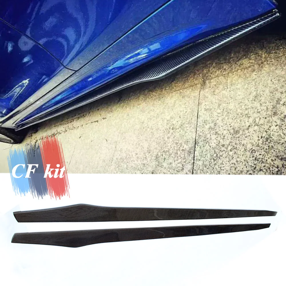 CF Kit универсальные боковые юбки из углеродного волокна для BMW F22 F30 F32 Subaru Impreza BENZ W204