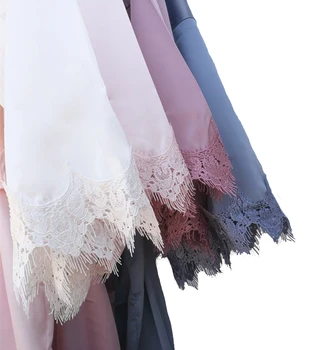 

new Lace Bridal Robe plain Satin pink white champange Short shower Kimono dressing sexy Women bridesmaid Wedding Party robes