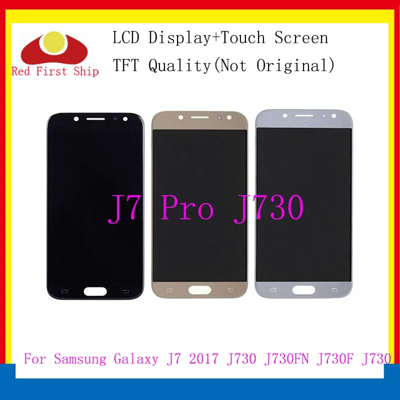 

10Pcs/lot TFT LCDs For Samsung Galaxy J7 Pro 2017 J730 J730F LCD Display with Touch Screen Digitizer Assembly Brightness Control