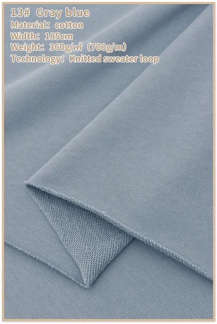 French Terry Cotton Fabric Abrasion Resistant Cotton Fabric Heavy Weight Sweatshirt Fabric For Hoodie 50cm Fabric Aliexpress