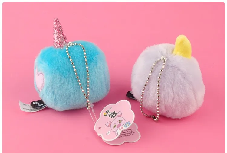 Креативный геометрический Монстр Единорог Kawaii Плюшевые игрушки-подвески мягкие Мультяшные животные мягкая кукла брелок сумка рюкзак Рождественский подарок