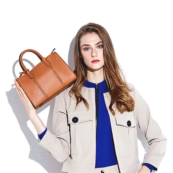 

2019 Fashion Women's Luxury Leather Clutch Bag Genuine Leather Ladies Handbags Brand Women Messenger Bags Famous Tote Bag
