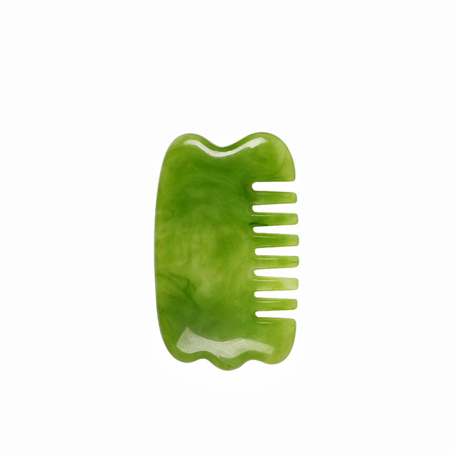 Quartz Natural Resin Beeswax Guasha Jade Edge Body Massager Crystal Energy Stone Scraper for Blood Circulation Health