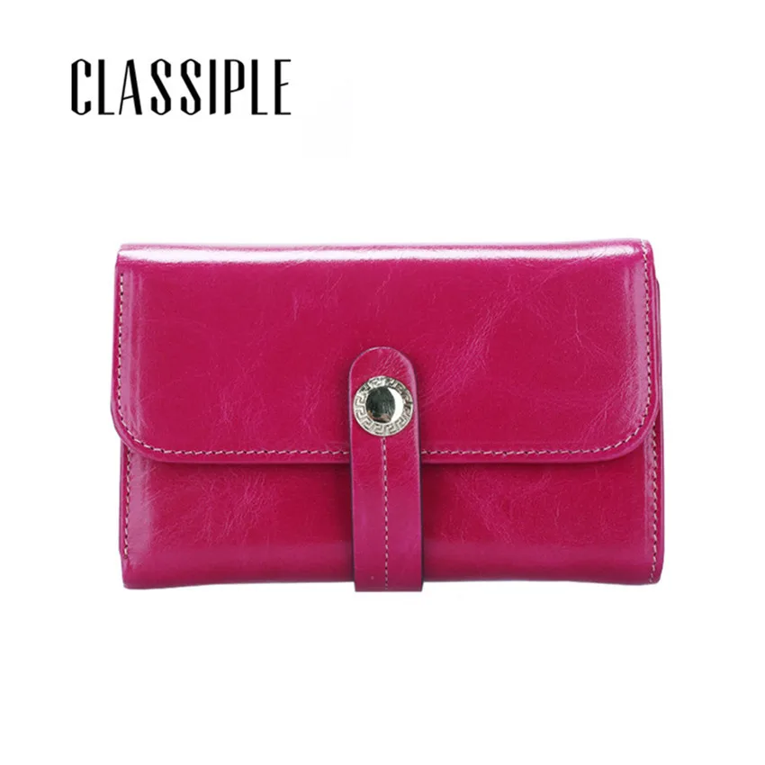 

Vintage Lady Wallet Genuine Leather Top High Quality Female Purse Hasp High Capacity Short Wallets For Ladies Cow Leather Purses