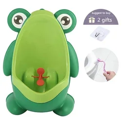 Pot de voyage mural urinoir grenouille, pot de voyage pour bébé, formation de toilette, dessin animé mignon, conception de pipi, salle de bain pour bébé, filles et garçons 