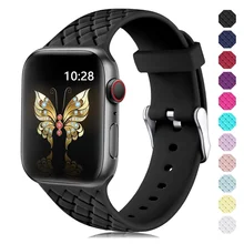 

Strap for Apple watch 7 band 45mm 41 mm 40mm 44mm 42mm 38mm braided Pattern belt smartwatch bracelet iwatch series 6 SE 5 4 3