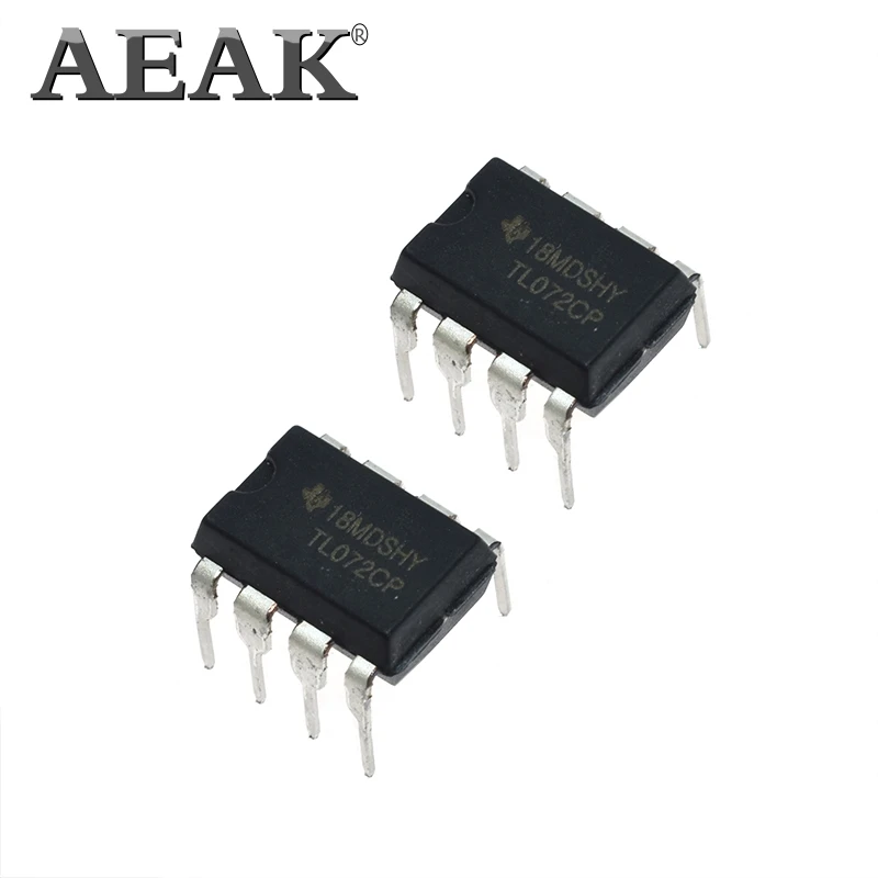 Оперативная память AEAK TL072CP DIP8 TL072 DIP TL072CN DIP-8 усилители Op Amps двойной низкий уровень