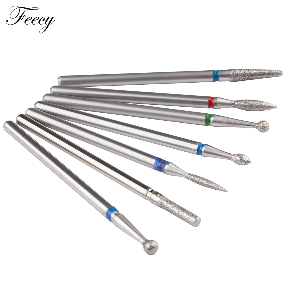 8pcs Diamond Milling Cutter Manicure Set Nail Drill Bits Accessories Nozzles Manicure Cutters Pedicure Sanding Nail File nail drill bit nail drill bits nail manicure accessories diamond burs