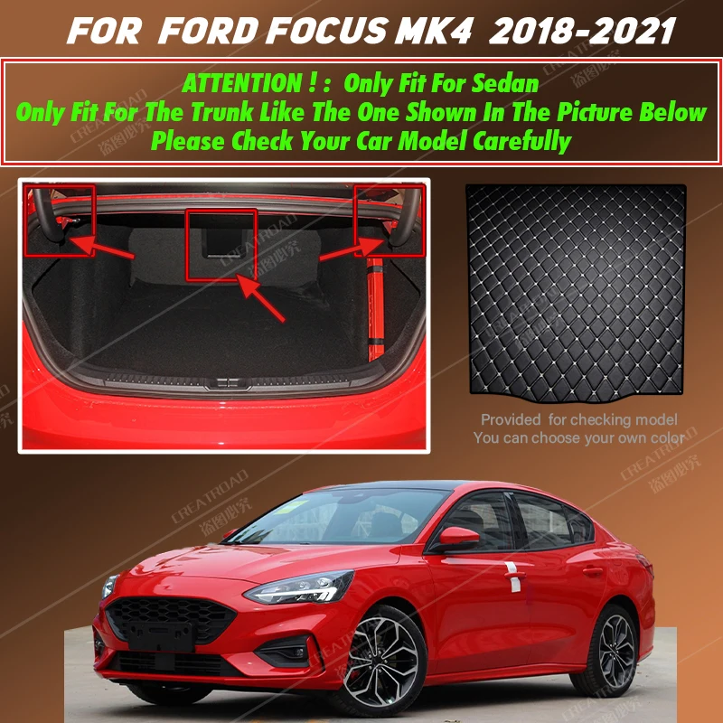 Car trunk mat for Changan-Ford Focus MK4 Hatchback/Sedan 2019 2020 2021  Cargo Liner Carpet Interior Parts Accessories Cover - AliExpress