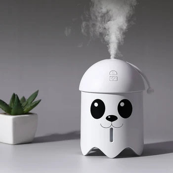 

USB Mini Air Humidifier 360Ml Fashion Summer Portable Cute Pet 3 In 1 Humidifier New Cartoon Cat Mini Humidifier With Led Light