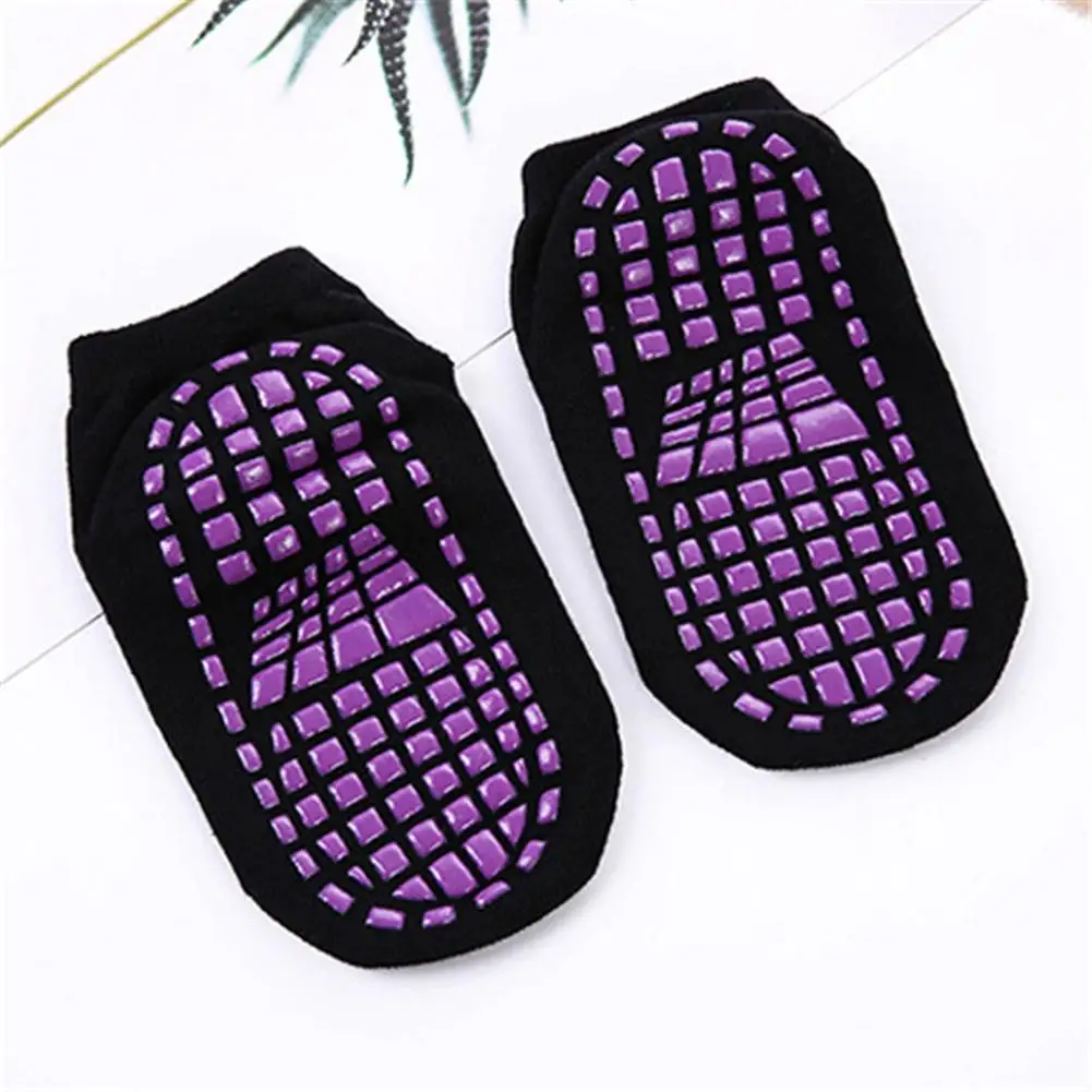 Детские Нескользящие носки из полиэстера и хлопка для батутов удобная одежда