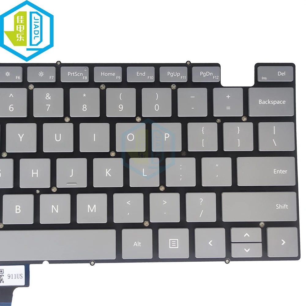Teclado de Substituição para Microsoft Surface Laptop go 2023 12.4qwerty Teclado de Computador Power Keycap 9z.nj0pq.201 - Imagem 2