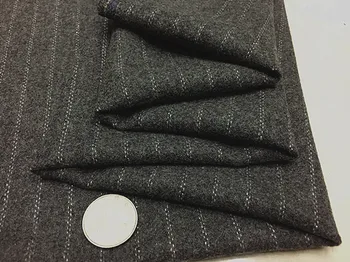 

free ship 70% wool felt fabric dark gray vertical stripeprice for 1 meter 59"