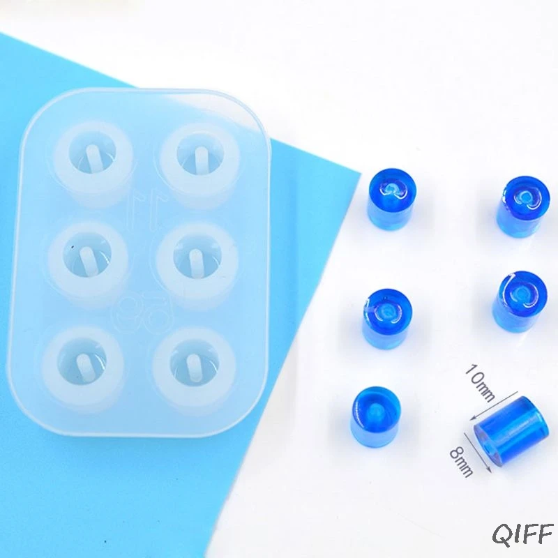 5Pc Handmade Bead Resin Silicone Mold Fit For Add-a-Bead Bracelet Jewelry Making