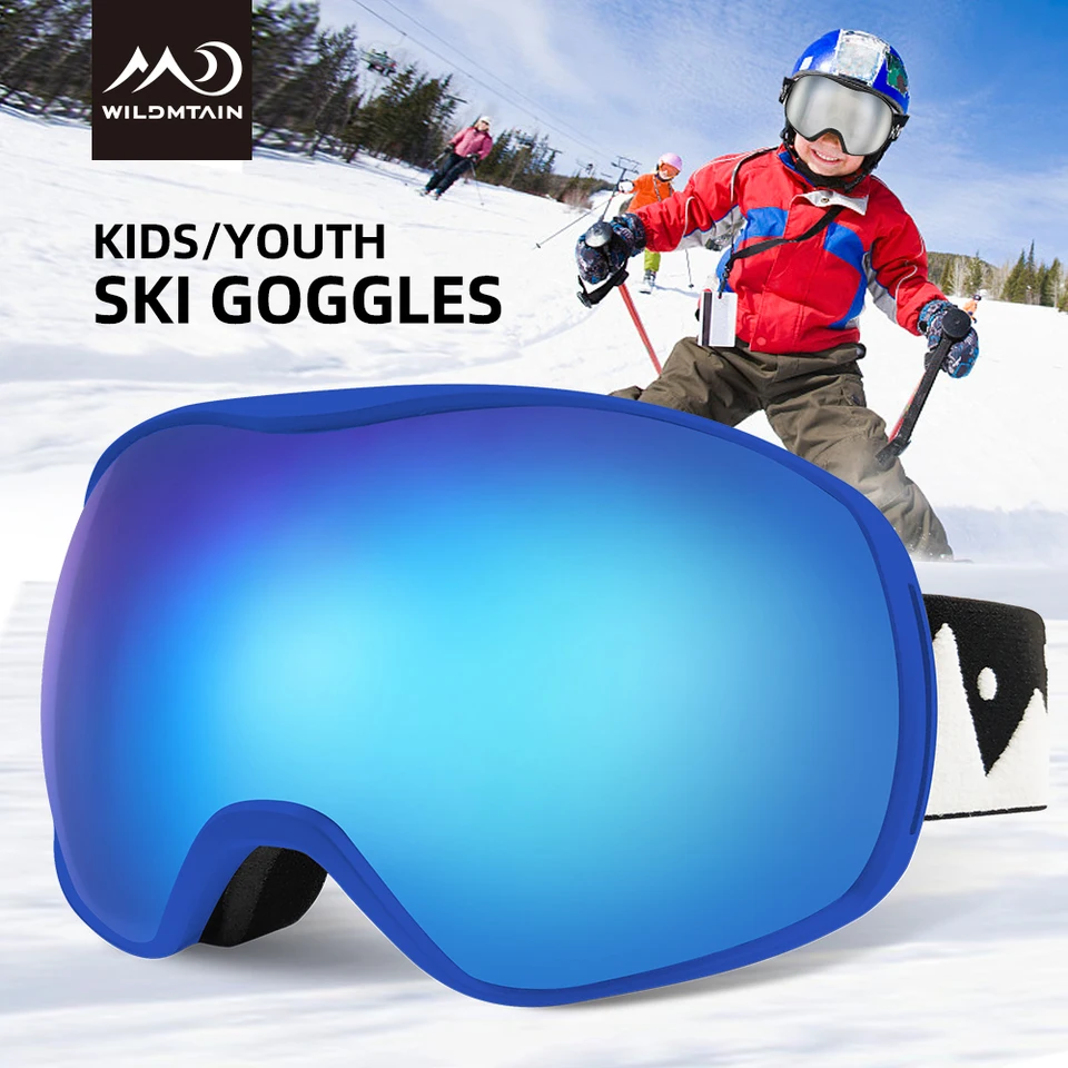 youth ski helmet and goggles