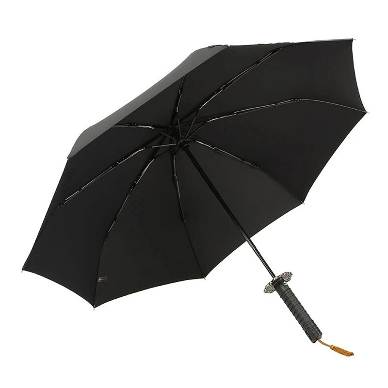 Japanese Windproof Automatic Umbrella Samurai Sword Knife Design Anti UV Luxury Travel