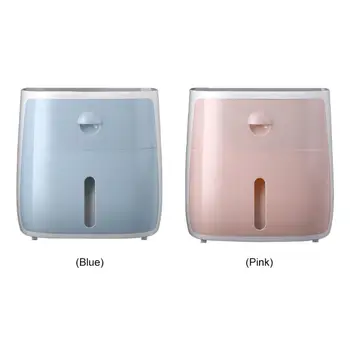 

Toilet TissueBox Tissue Storage Rack Wall Mounted Non Perforated Waterproof Tissue Holder Roll Paper Holder