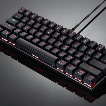 

Bluetooth Wired Mechanical Keyboard with RGB Backlight 61 Keys Keypad for Tablet Laptop DQ-Drop