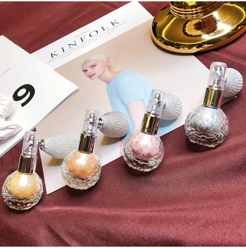 

Bronzer Highlighter Setting Spray Illuminator Face Shimmer Metallic Longlast Brighten Face Glow Highlighter Makeup Body Glitter