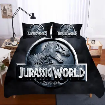 

Jurrasic Park Bedding Sets Home Textile Duvet Cover Queen King Size Bedding Movie Bed Sheets Pillowcases Bed Linen Ropa De Cama
