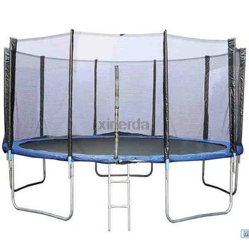 

16 Feet Practical Trampoline With Safe Protective Net Jump Safe Bundle Spring Safety With Ladder High Quality Load Weight 700kg