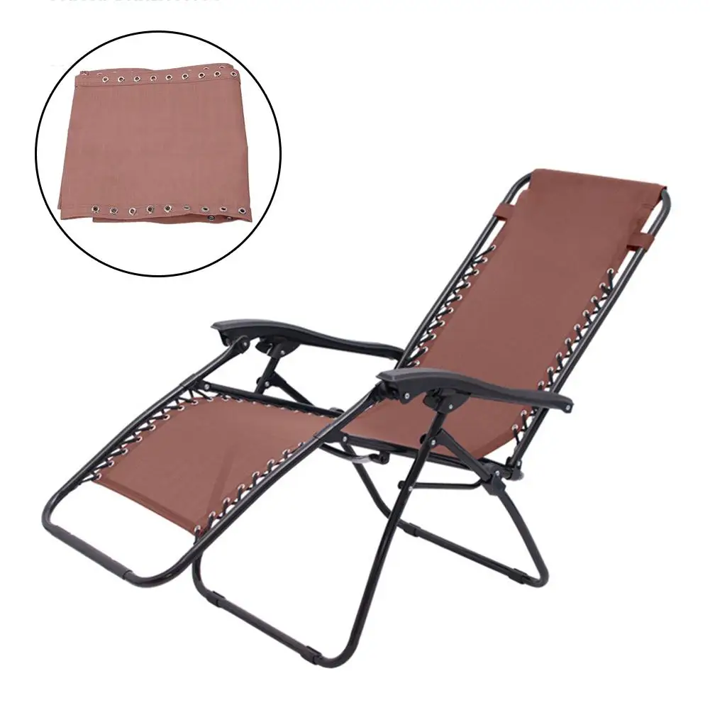 

Recliner Cloth Breathable Durable Chair Lounger Replacement Fabric Cover Lounger Cushion Raised Bed for Garden Beach Gray Brown