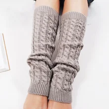 Женские эластичные зимние теплые вязаные гетры, гольфы, высокие впитывающие пот дышащие носки, гетры, длинные носки для девочек