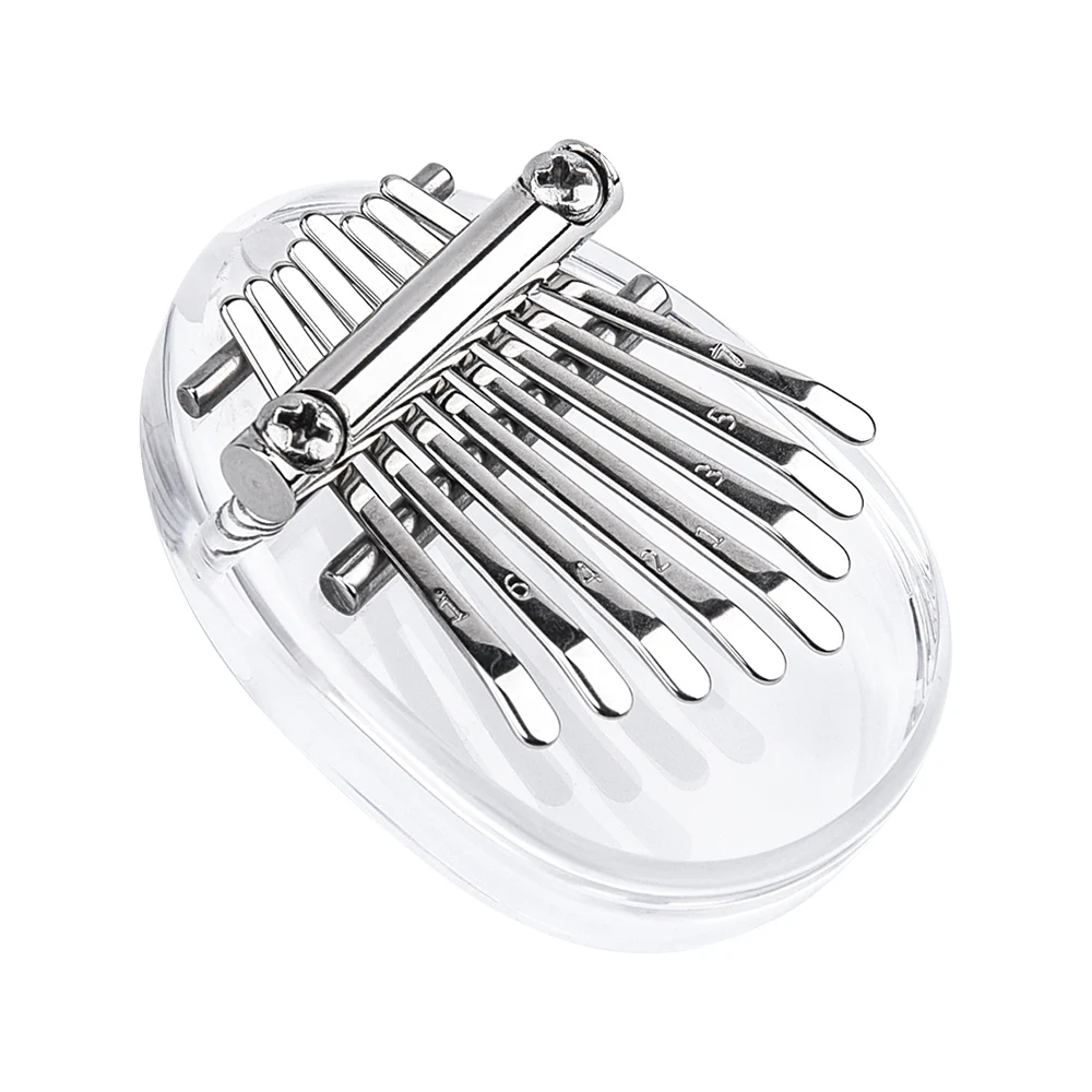 Портативное прозрачное акриловое пианино Kalimba с 8 клавишами и кристаллами