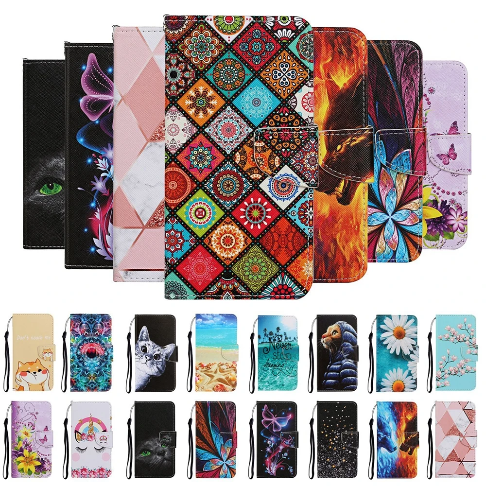 for Samsung A51 A71 A21S Cute Leather Case on for Samsung Galaxy A01 A11 A21 A31 A41