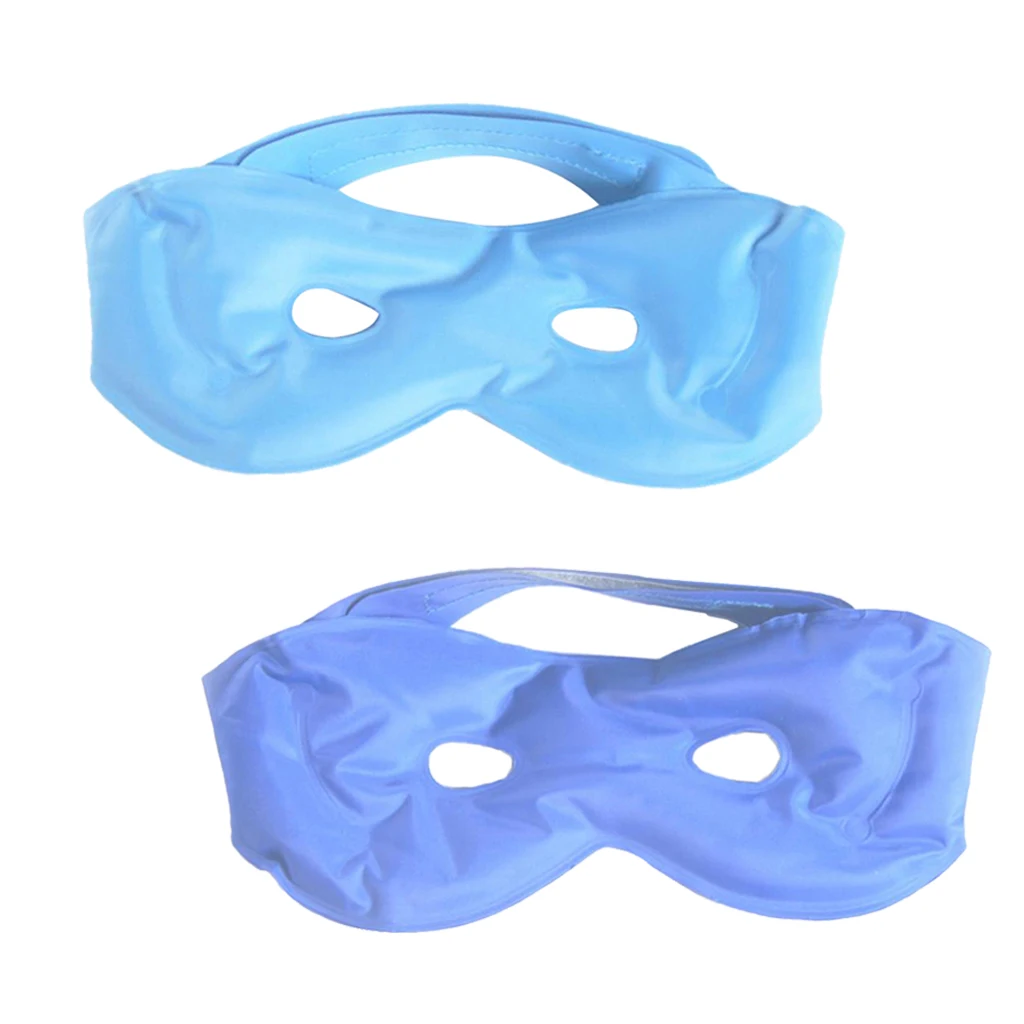 2pcs Gel Cooling Eye Mask Cold Pack Warm Heat Soothing Eye Fatigue Relaxing