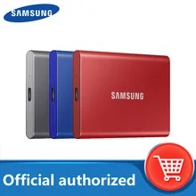 Samsung T7 tragbare SSD NVME 500GB 1TB 2TB Externe Solid State Drives Typ-C USB 3,2 gen2 und rückwärts kompatibel für laptop