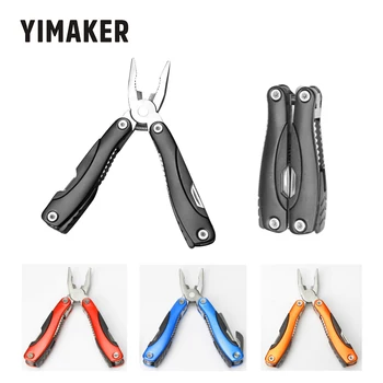 

YIMAKER Folding Pliers Screwdriver Bits Portable Kit Camping Outdoor Tools Wire Stripper Cutter Knife Survival Hand Tool