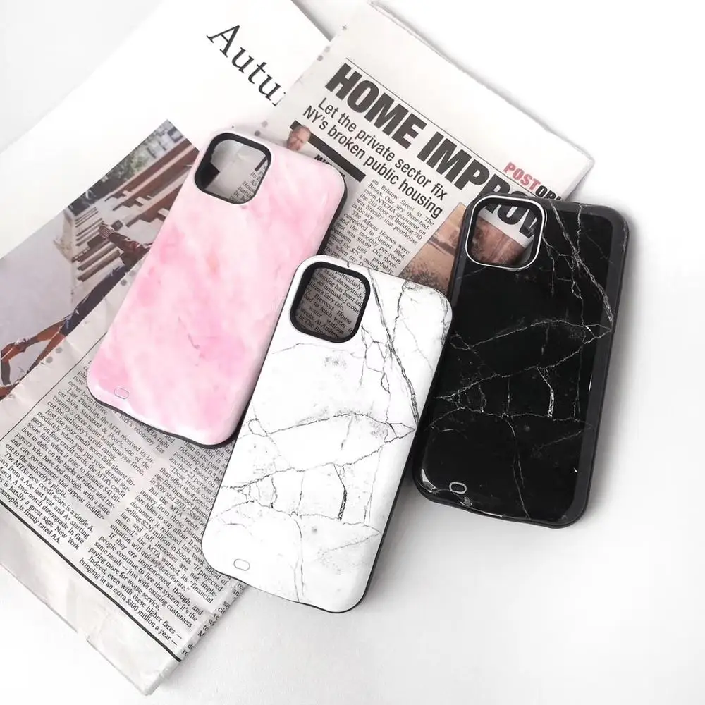 Чехол для зарядного устройства для iphone 11 6000 мАч, зарядное устройство для iphone 11, чехол для телефона с мраморным узором