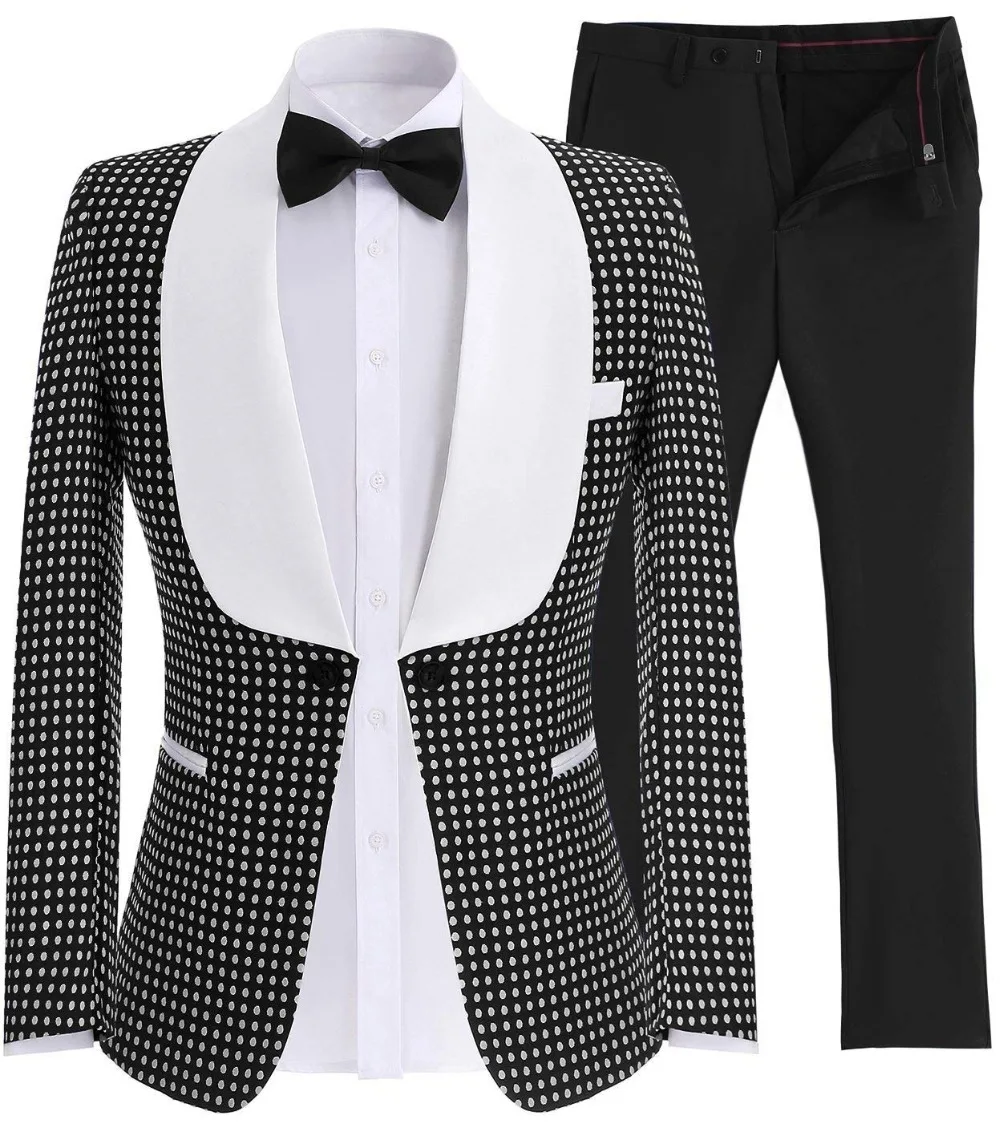 Мужские костюмы шаль воротник 2 шт. Slim Fit королевский синий черный костюм мужской пиджак жениха смокинги для свадьбы вечер(Блейзер+ брюки+ галстук