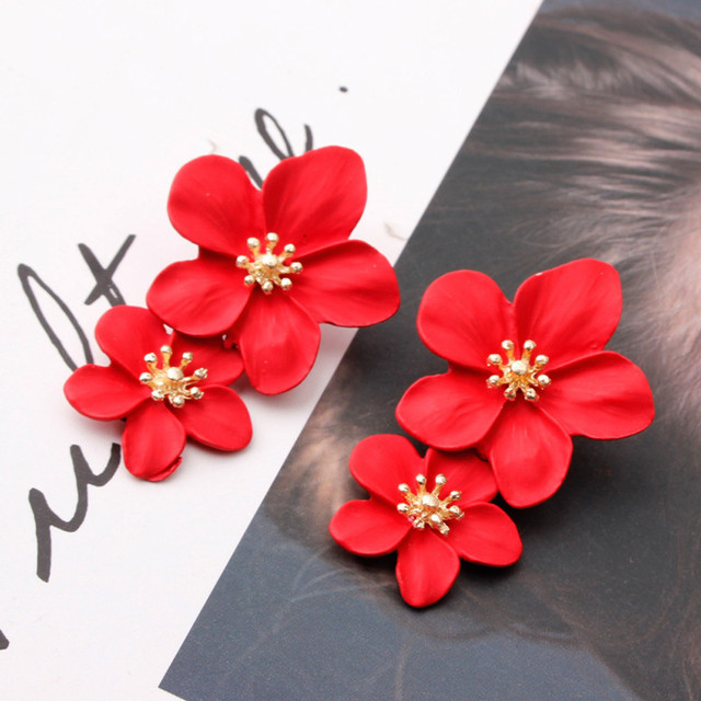 Small Flower Earrings for Women Girls Kids Sweet Jewelry Gifts Boucle D'oreilles Aretes De Mujer Simple Accessories 2022