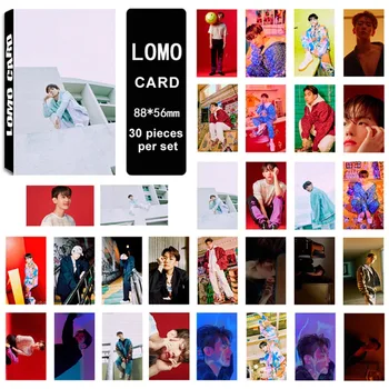 

30Pcs/Set Kpop EXO BAEKHYUN 8th Album Solo Lomo Cards Self Made HD Paper Photo Card Photocard For Fans