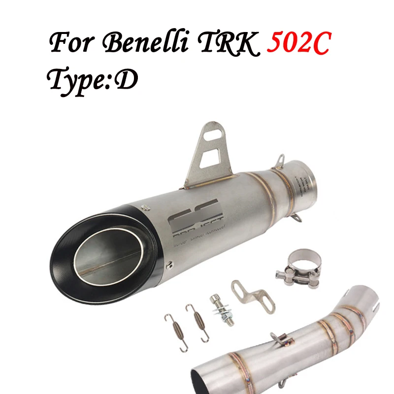 Motorcycle exhaust muffler For Benelli Devil 502c Modified Exhaust Pipe 502C Modified Scorpion Exhaust Pipe Accessories