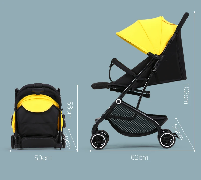 Портативная детская коляска, ультра-светильник, легко лежать на самолете, детский амортизатор, четырехсезонный складной карман Car0-3years