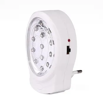 

White 13LED Night Light Automatic Power Failure Outage Lamp AC110V-240V EU Plug