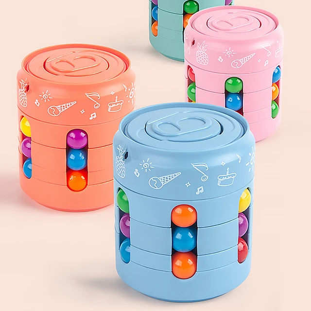 Magic Cube Fidget Toys For Children Intelligence Fingertip Cube Magic Disk Spin Educational Cube Toys Antistress Cube Toys Gift 5